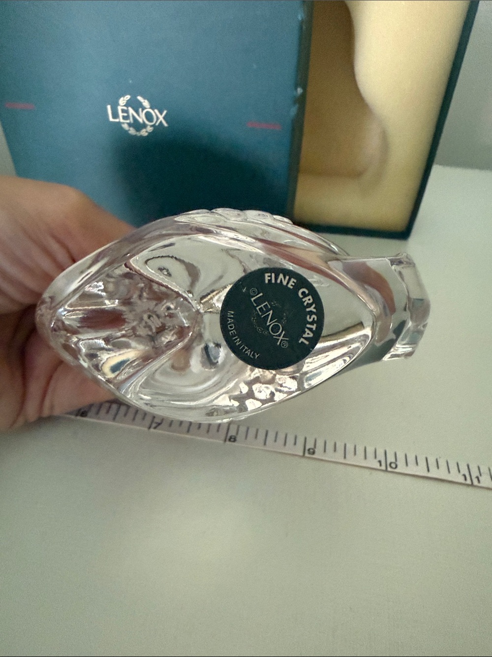 Vintage Lenox Clear Crystal Swan Figurine - Clear - Picture 5 of 6